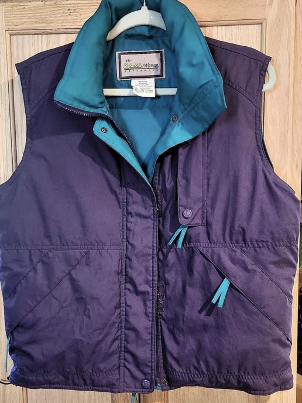Cabela's Woman Women's Purple Quilted Vest Size Medium